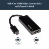 Adaptador StarTech.com USB-C a HDMI con 4K 30Hz - negro, 3.2 Gen 2 (3.1 Gen 2), USB Type-C, salida HDMI, 3840 x 2160 píxeles