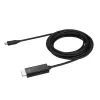 Cable StarTech.com de 3m USB-C a HDMI – 4K 60Hz cable adaptador de vídeo USB Type-C a HDMI 2.0 – compatible con Thunderbolt 3 – portátil a monitor/pantalla HDMI – DP 1.2 Alt Mode HBR2 – negro
