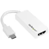 Adaptador StarTech.com USB-C a HDMI - blanco - 4K 60Hz, USB Type-C, salida HDMI, 3840 x 2160 píxeles