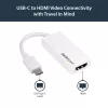 Adaptador StarTech.com USB-C a HDMI - blanco - 4K 60Hz, USB Type-C, salida HDMI, 3840 x 2160 píxeles