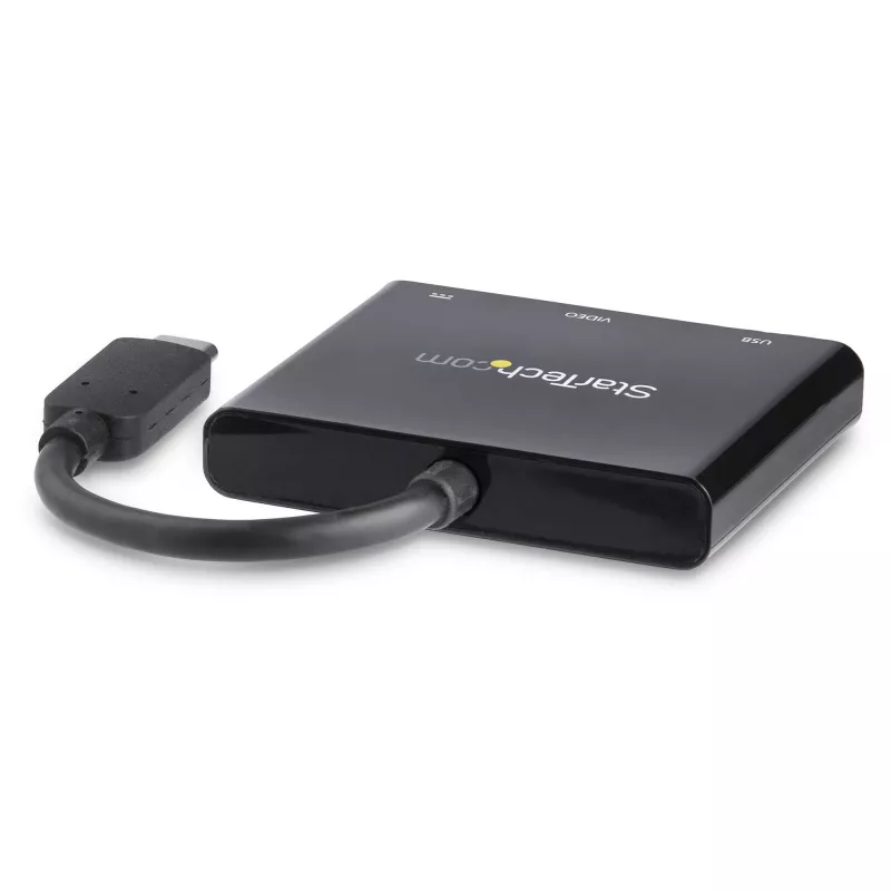 Adaptador multipuerto StarTech.com USB-C con HDMI – puerto USB 3.0 – 60W PD – negro