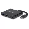 Adaptador multipuerto StarTech.com USB-C con HDMI – puerto USB 3.0 – 60W PD – negro