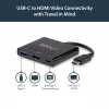Adaptador multipuerto StarTech.com USB-C con HDMI – puerto USB 3.0 – 60W PD – negro