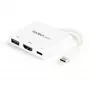 Adaptador multipuerto StarTech.com USB-C con HDMI – conector USB 3.0 – 60 W PD – blanco