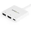Adaptador multipuerto StarTech.com USB-C con HDMI – conector USB 3.0 – 60 W PD – blanco