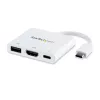 Adaptador multipuerto StarTech.com USB-C con HDMI – conector USB 3.0 – 60 W PD – blanco