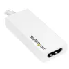 Adaptador StarTech.com USB-C a HDMI con 4K 30Hz - blanco, USB Type-C, salida HDMI, 3840 x 2160 píxeles