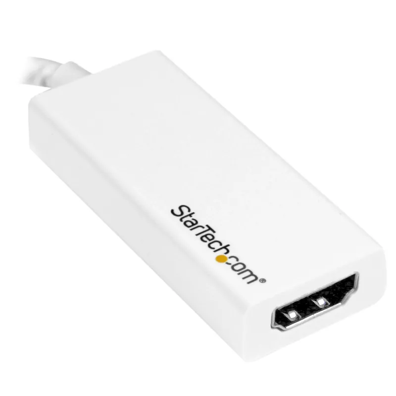 Adaptador StarTech.com USB-C a HDMI con 4K 30Hz - blanco, USB Type-C, salida HDMI, 3840 x 2160 píxeles