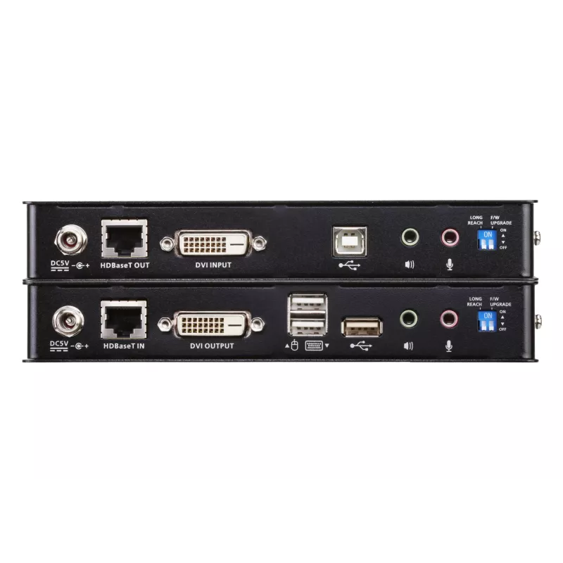 Extensor KVM ATEN USB 2.0 DVI Single Link sobre 1 cable CAT (100 m) con soporte USB 2.0 completo (hasta 480 Mbit/s) / HDBaseT 2.0