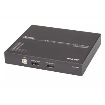 Extensor KVM ATEN USB DisplayPort Dual View HDBaseT™ 2.0 (4K@100m para vista única)