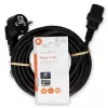 Cable de alimentación Nedis CEGL10000BK50 5 m CEE7/7 conector hembra K13 negro