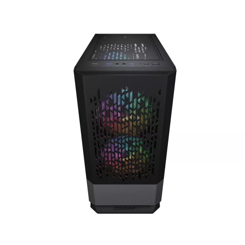 Caja mini torre COUGAR MG140 Air ARGB, negra