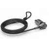 Cerradura de combinación Compulocks CL37 T-Bar cable de seguridad negro