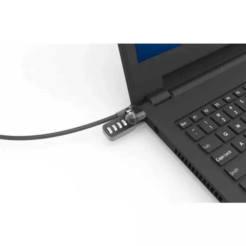 Cerradura de combinación Compulocks CL37 T-Bar cable de seguridad negro