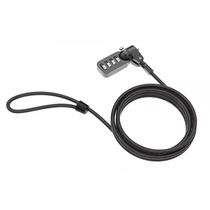Cerradura de combinación Compulocks CL37 T-Bar cable de seguridad negro