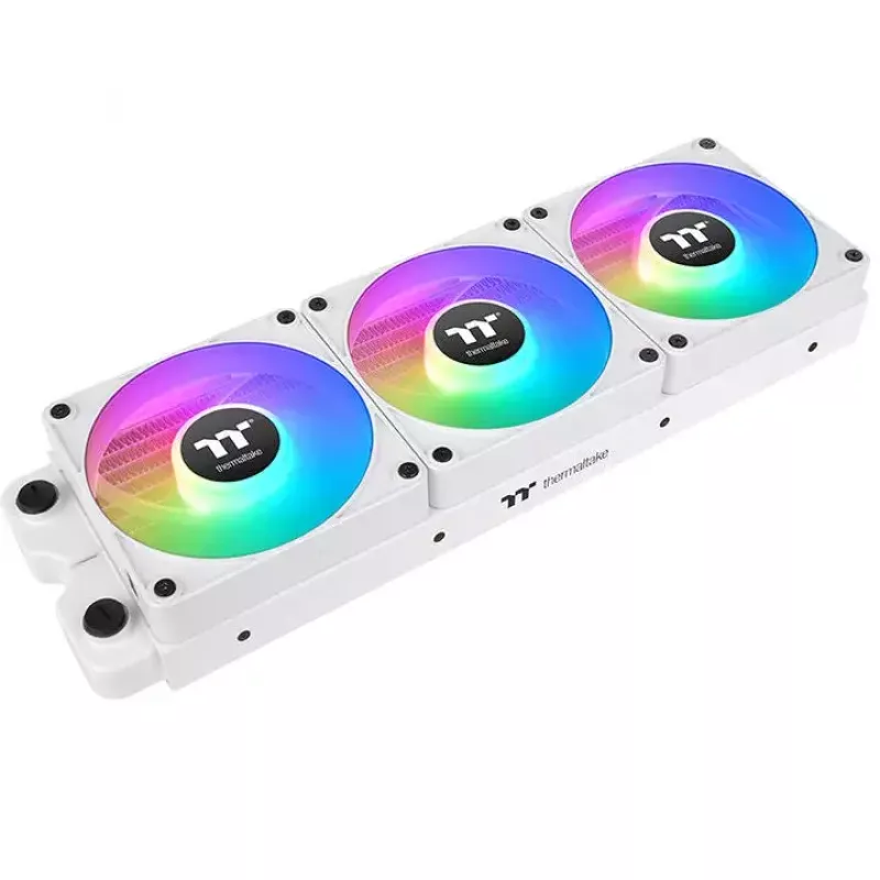 Thermaltake CT120 EX Reverse ARGB Sync CL-F194-PL12SW-A ventilador de caja, 120 mm, rodamiento hidráulico, pack de 3, blanco