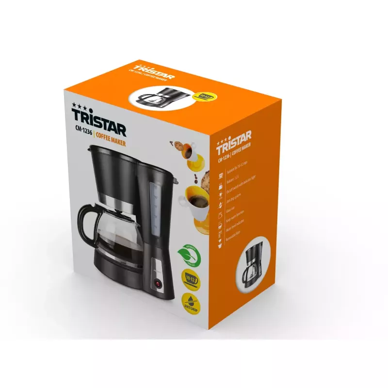 Cafetera de goteo Tristar 1,2 L CM-1236