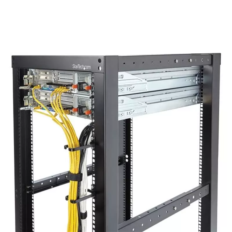 StarTech.com gancho en D de gestión de cables vertical para rack de servidor 1U – 4,5 x 10 cm (1,8 x 3,9