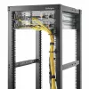 StarTech.com pack de 5 ganchos en D de guía de cables verticales 1U, organizador de cables para racks/armarios de servidores de 19