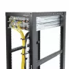 StarTech.com pack de 5 ganchos en D de guía de cables verticales 1U, organizador de cables para racks/armarios de servidores de 19