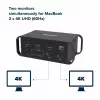 Canyon DS-95 CNS-HDS95ST base de conexión USB-C 14 en 1 con adaptador de CA de 100 W, gris