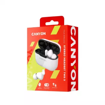 Auriculares con micrófono Canyon CNE-CBTHS3W