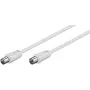 Cable coaxial Microconnect COAX015W RCA 1,5 m blanco