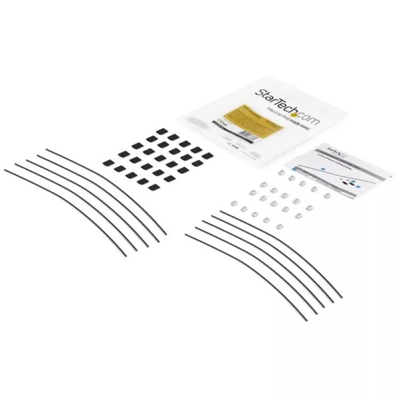 StarTech.com pack de 10 bridas de seguridad para adaptadores y dongles – brida universal para adaptadores de cable – bridas – kit de bloqueo de cable antirrobo ajustable de acero