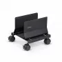 StarTech.com carro para torre de ordenador, soporte móvil con ruedas para CPU (ruedas), carga máx. 21 kg, soporte ajustable para caja de PC, soporte de suelo para escritorio, carro de acero