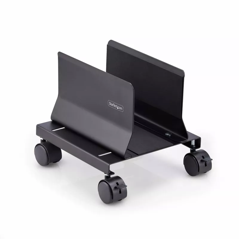 StarTech.com CPUMOBILESTND carro para torre de ordenador con ruedas, ajustable, acero, negro