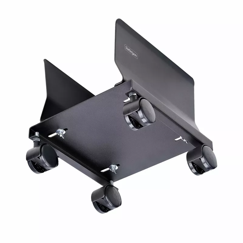 StarTech.com CPUMOBILESTND carro para torre de ordenador con ruedas, ajustable, acero, negro
