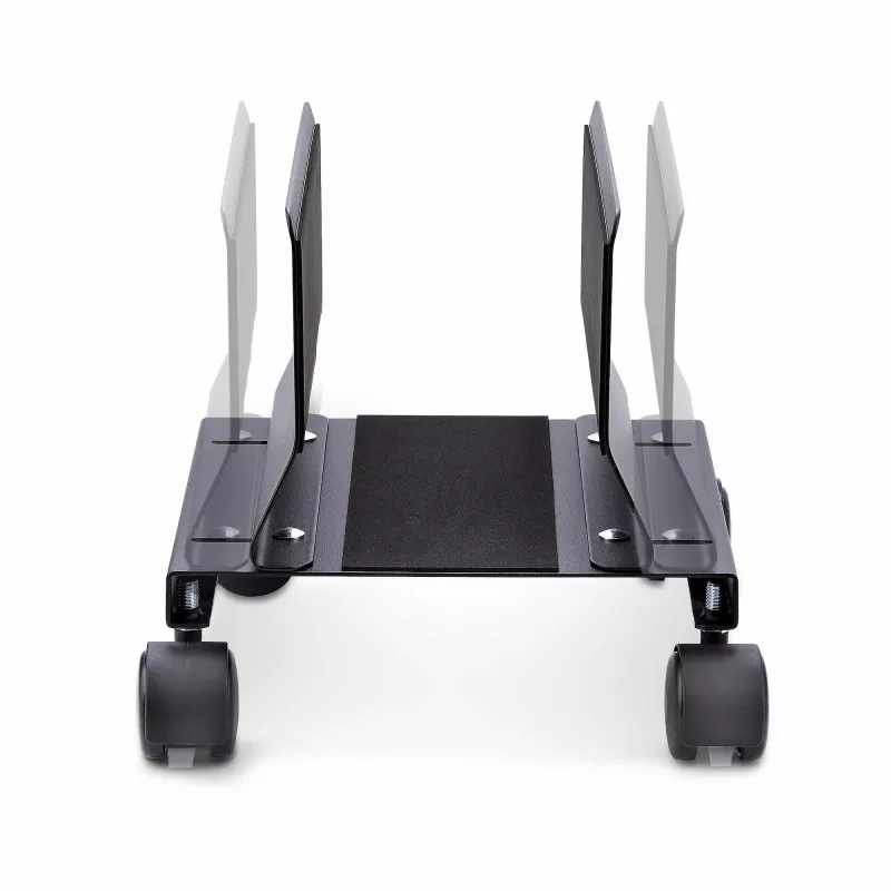 StarTech.com CPUMOBILESTND carro para torre de ordenador con ruedas, ajustable, acero, negro