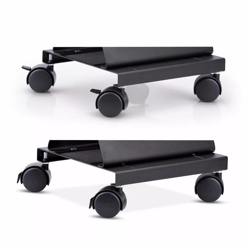 StarTech.com CPUMOBILESTND carro para torre de ordenador con ruedas, ajustable, acero, negro
