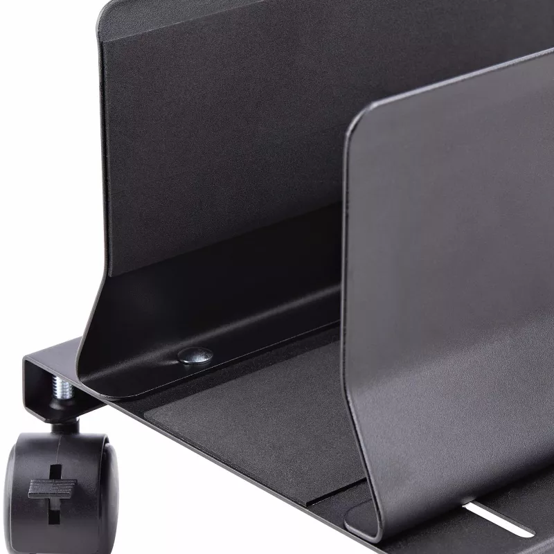 StarTech.com CPUMOBILESTND carro para torre de ordenador con ruedas, ajustable, acero, negro