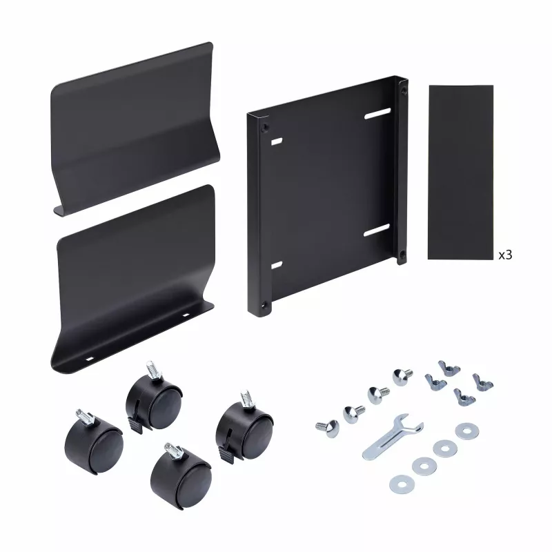 StarTech.com CPUMOBILESTND carro para torre de ordenador con ruedas, ajustable, acero, negro