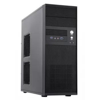 Caja de ordenador Chieftec CQ-01B-U3-OP semitorre negra