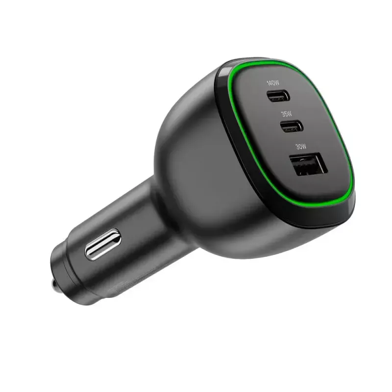 Cargador de coche ALOGIC Rapid Power 165W USB-C con cable de carga de 240W