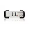 ATEN Switch KVM VGA USB - PS/2 de 2 puertos con audio y hub USB 2.0 (cable KVM incluido)