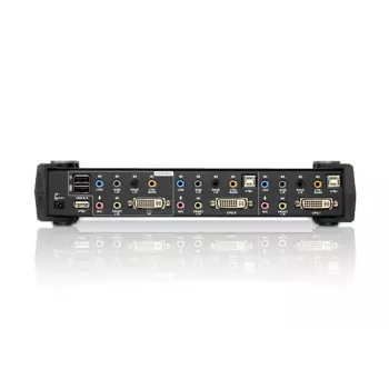 ATEN Switch KVM DVI Dual Link USB de 2 puertos con audio y hub USB 2.0 (cable KVM incluido)