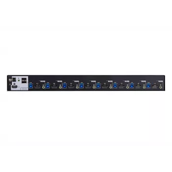 ATEN Switch KVM HDMI 4K USB 3.0 de 8 puertos, 4096 x 2160 píxeles, 4K Ultra HD, 9,77 W, negro