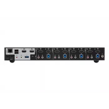 ATEN Switch KVMP™ HDMI 4K USB 3.0 de 4 puertos con doble pantalla, 4096 x 2160 píxeles, 4K Ultra HD, 4,42 W, negro