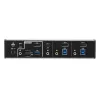 ATEN Switch KVMP™ híbrido DisplayPort USB-C de 3 puertos, 4096 x 2160 píxeles, 4K Ultra HD, 5,78 W, negro