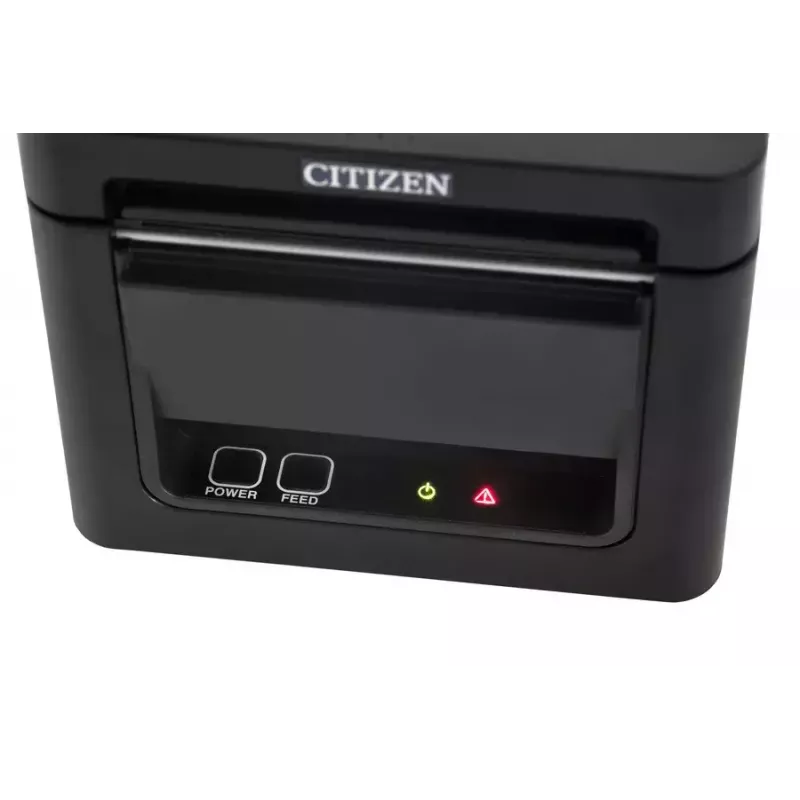 Citizen CT-E351 CTE351XXEBX impresora térmica de recibos, 203 dpi, 80/58 mm, 250 mm/s, USB + RS232, con cortador, negra