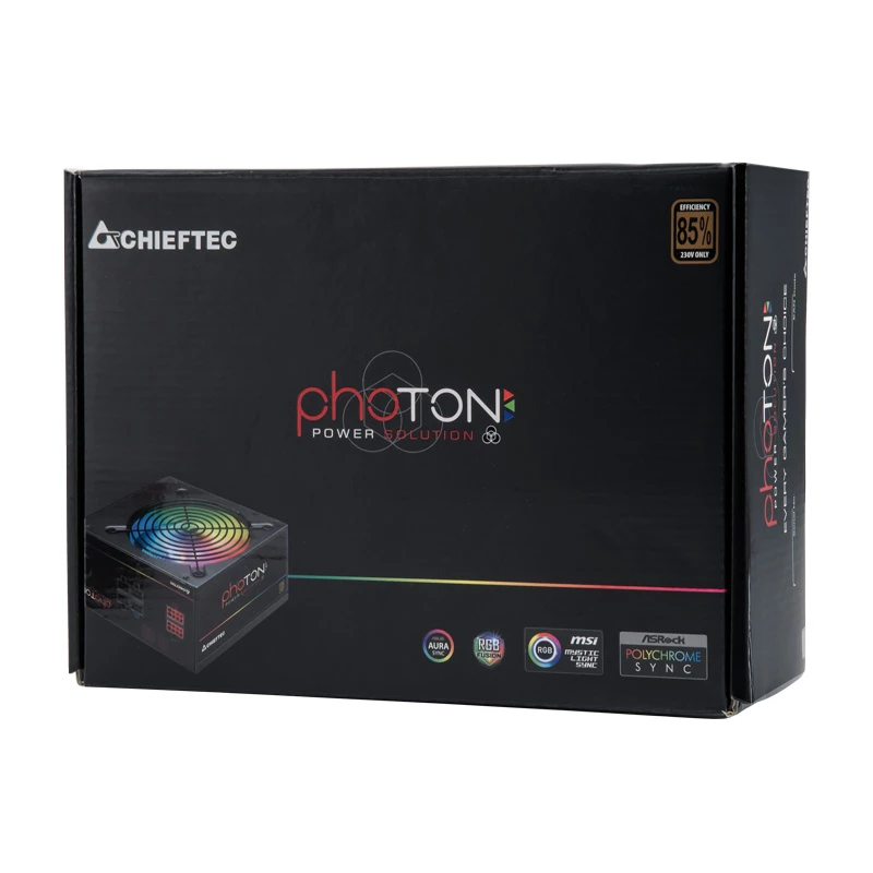 Chieftec Photon CTG-750C-RGB fuente de alimentación de 750 W, Bronze, ventilador RGB de 120 mm