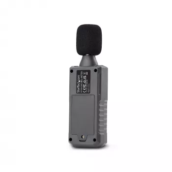 StarTech.com Sonómetro digital portátil con gran LCD, medidor de ruido/decibelios para sala de servidores/oficina, monitor de audio, rango 30-130 dBA, valores mín./máx. precisos