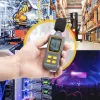 StarTech.com Sonómetro digital portátil con gran LCD, medidor de ruido/decibelios para sala de servidores/oficina, monitor de audio, rango 30-130 dBA, valores mín./máx. precisos