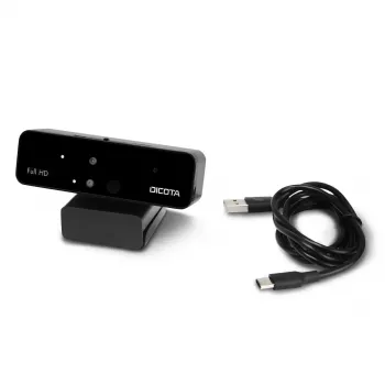 Webcam DICOTA D31892 1902 x 1080 píxeles USB negra