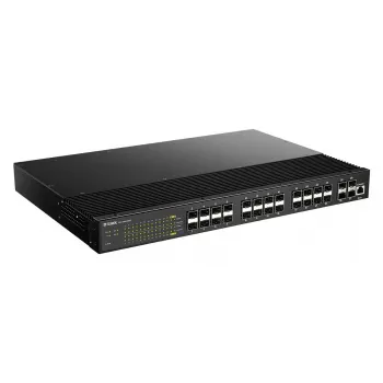 Switch gestionado industrial D-Link Layer 2+ Gigabit con 24 puertos SFP y 4 puertos 10G SFP+