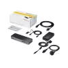 Estación de acoplamiento universal para portátil StarTech.com, dock híbrido USB-C y USB-A, dual 4K DP y HDMI, 60W PD, Mac / Windows / Chrome OS, hub 4x USB 5Gbps, GbE