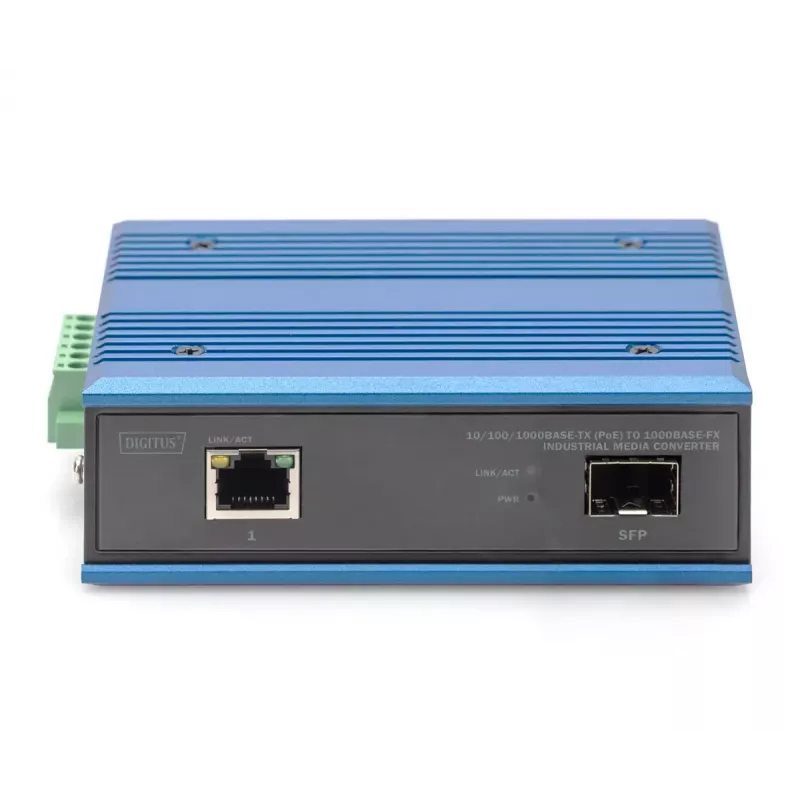 Convertidor de medios Digitus 10/100/1000Base-TX PoE a 1000Base-FX 1000 Mbit/s